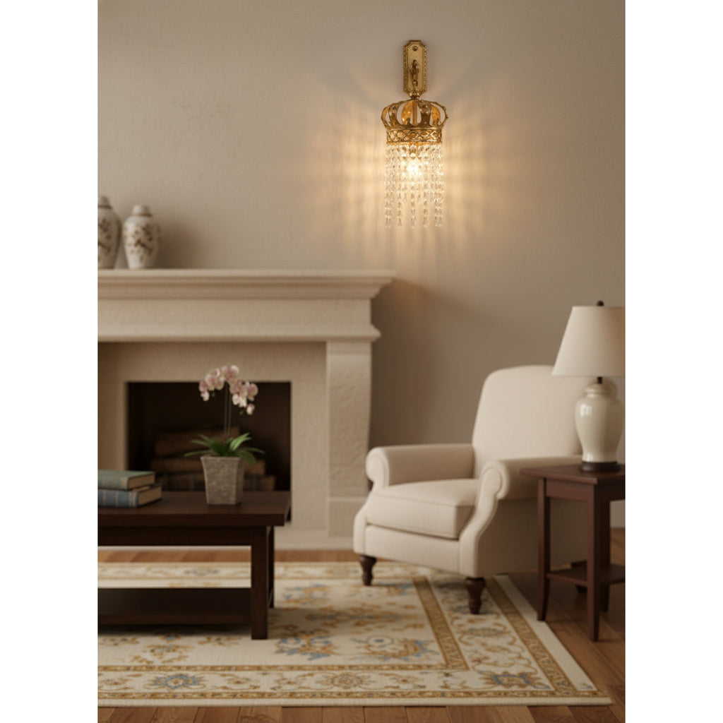 Timon Brass Crown Wall Lamp — view 11