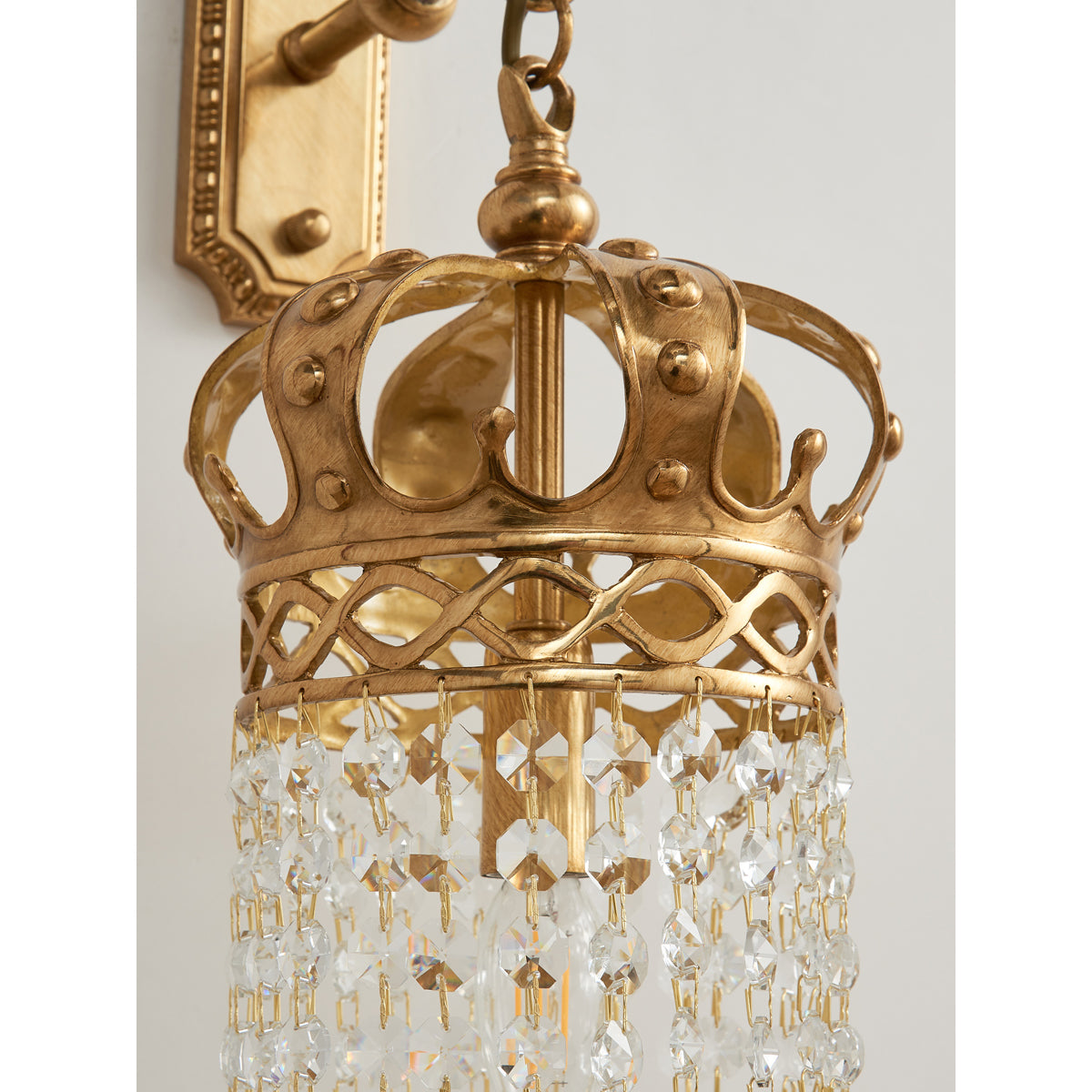 Timon Brass Crown Wall Lamp — view 19