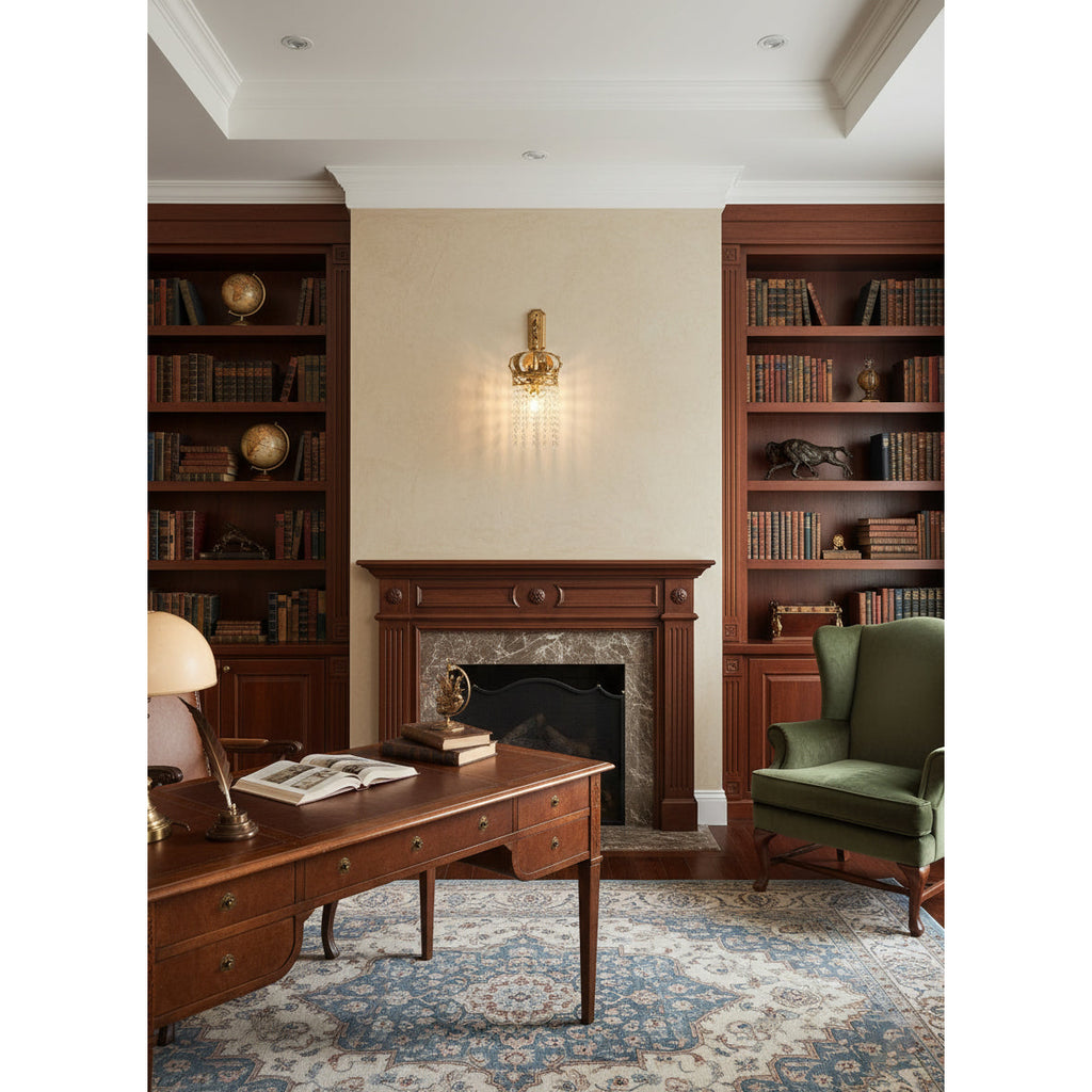 Timon Brass Crown Wall Lamp — view 8