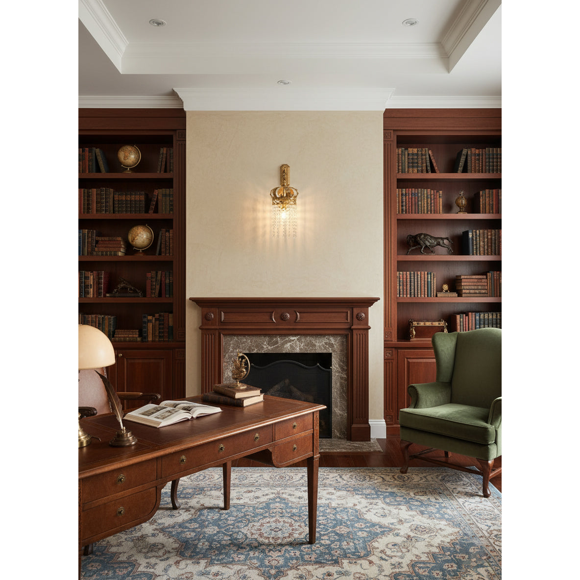 Timon Brass Crown Wall Lamp — view 8