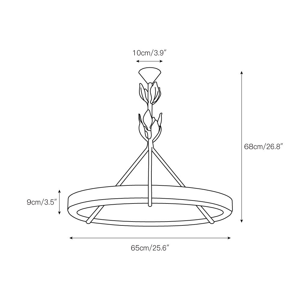 Tinsley Plaster Chandelier — view 3