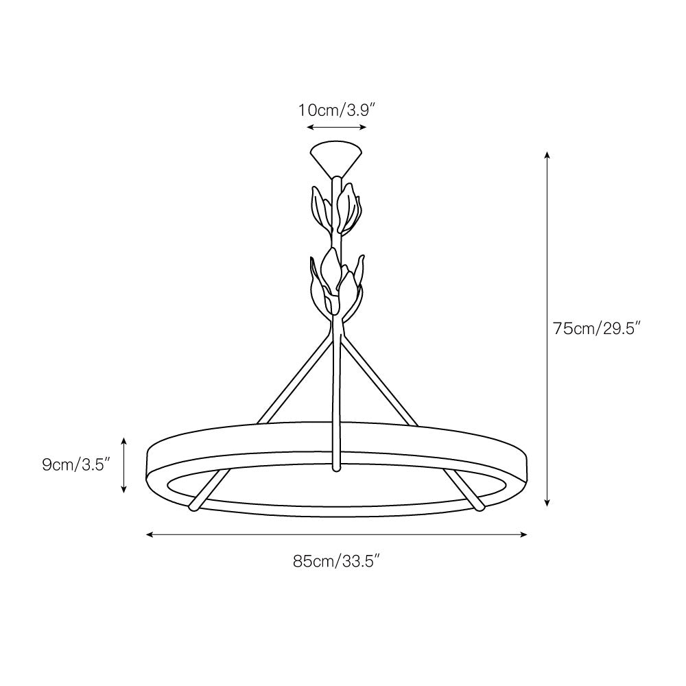 Tinsley Plaster Chandelier — view 4