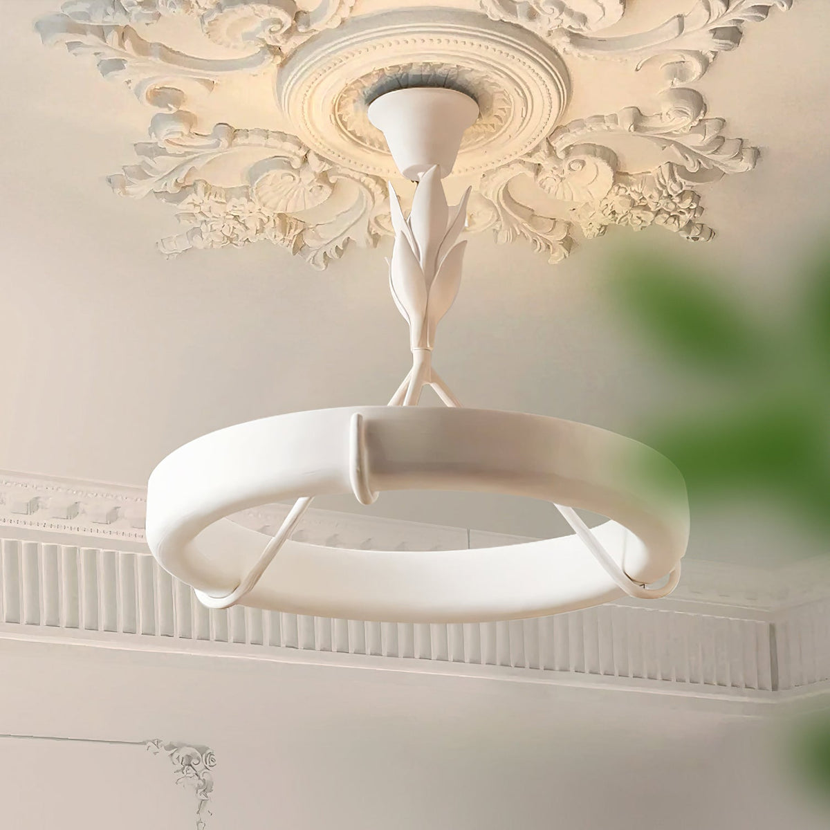 Tinsley Plaster Chandelier — view 2