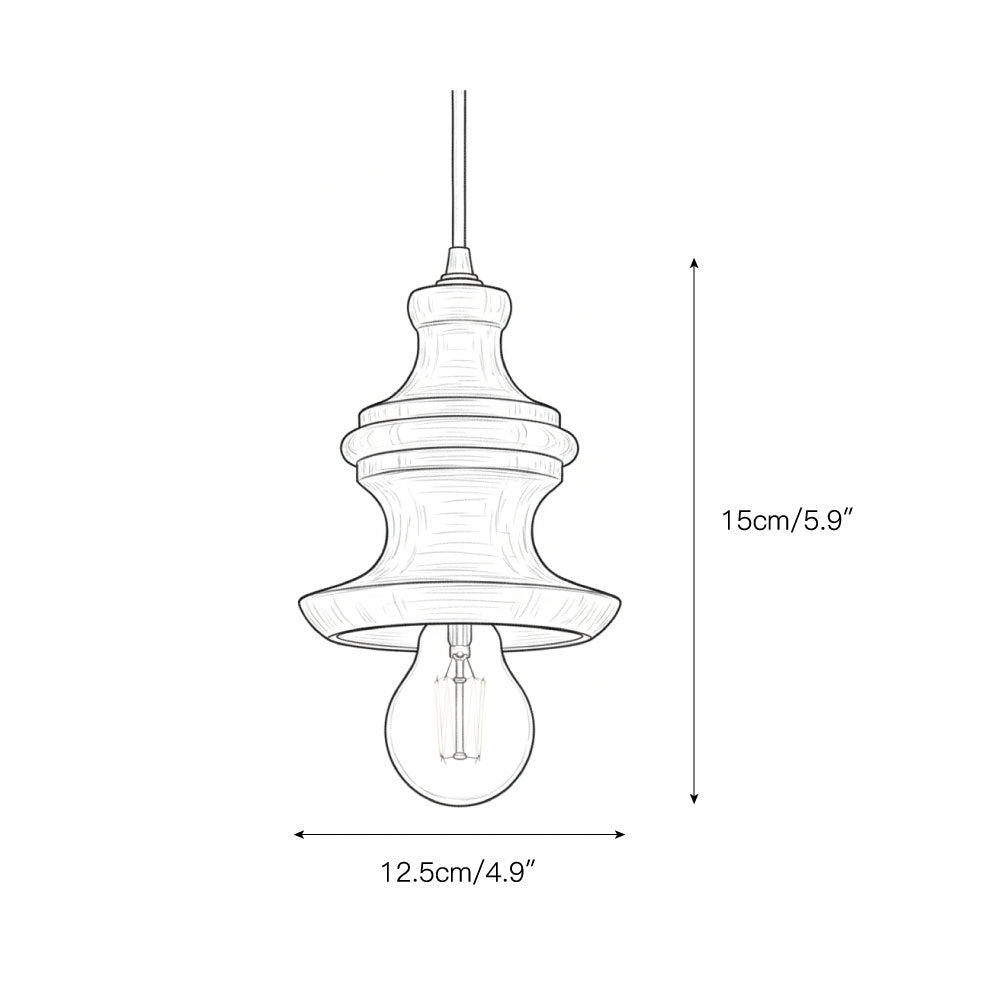 Tomiya Wood Swag Lights — view 3