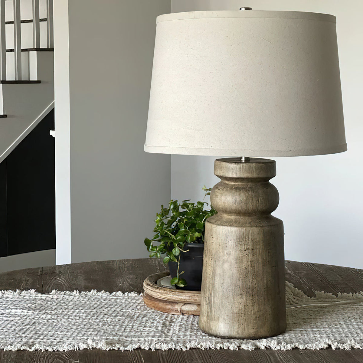 Totem Natural Wood Table Lamp — view 4