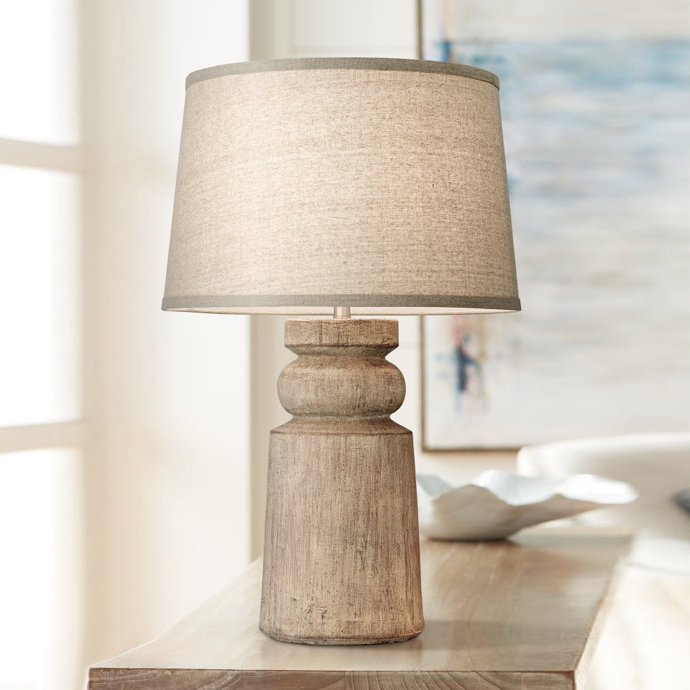 Totem Natural Wood Table Lamp — view 2