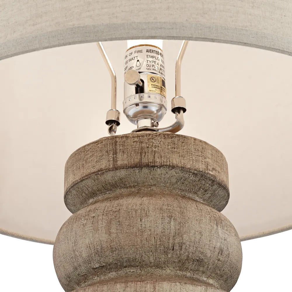Totem Natural Wood Table Lamp — view 5