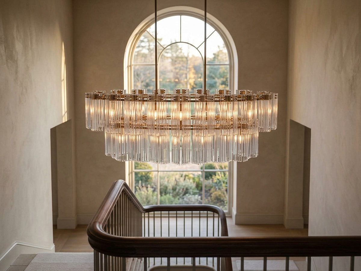 Artisan Delsie Oval Tiered Chandelier — view 1