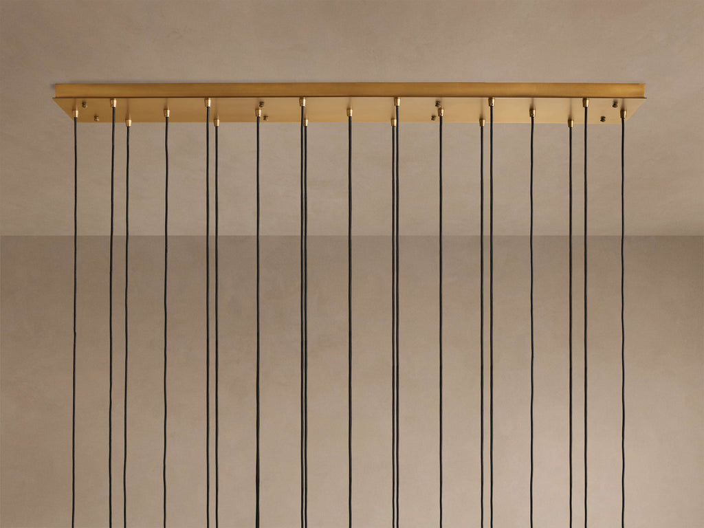 Artisan Colleena Linear Hammered Glass Chandelier — view 3