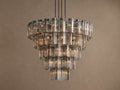Artisan Delsie Round Chandelier in Bronze with Smoke Glass — view 1