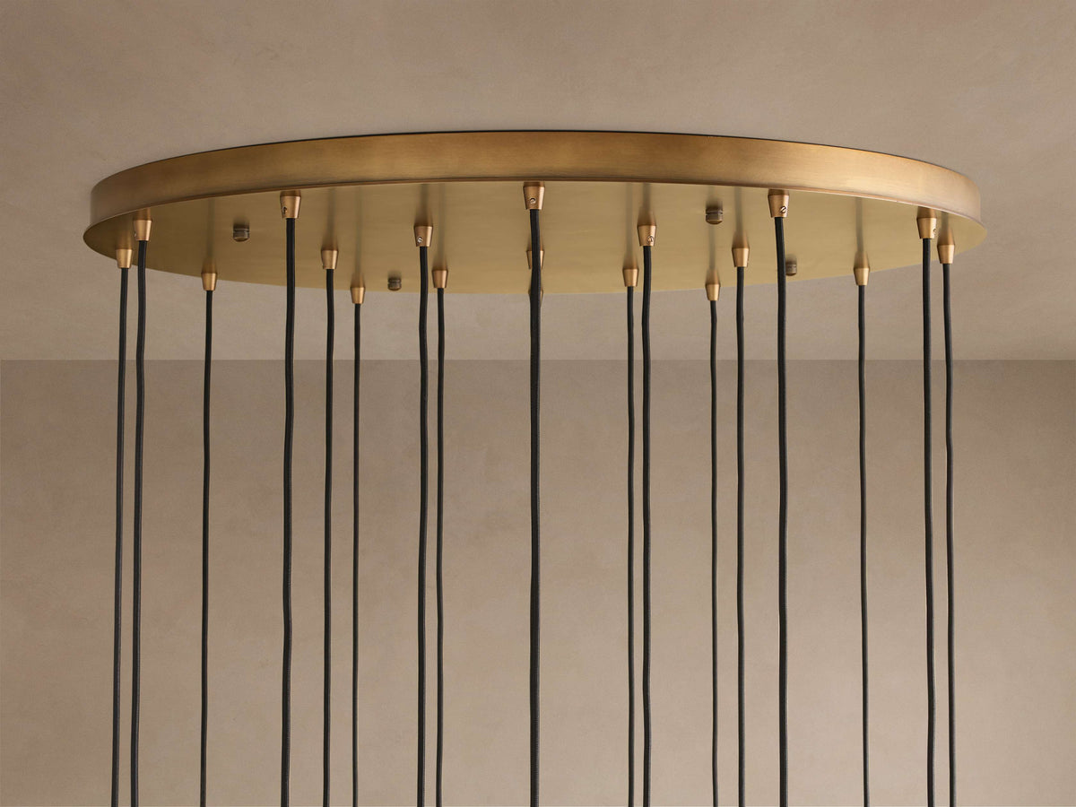 Artisan Colleena Hammered Glass Round Chandelier — view 3