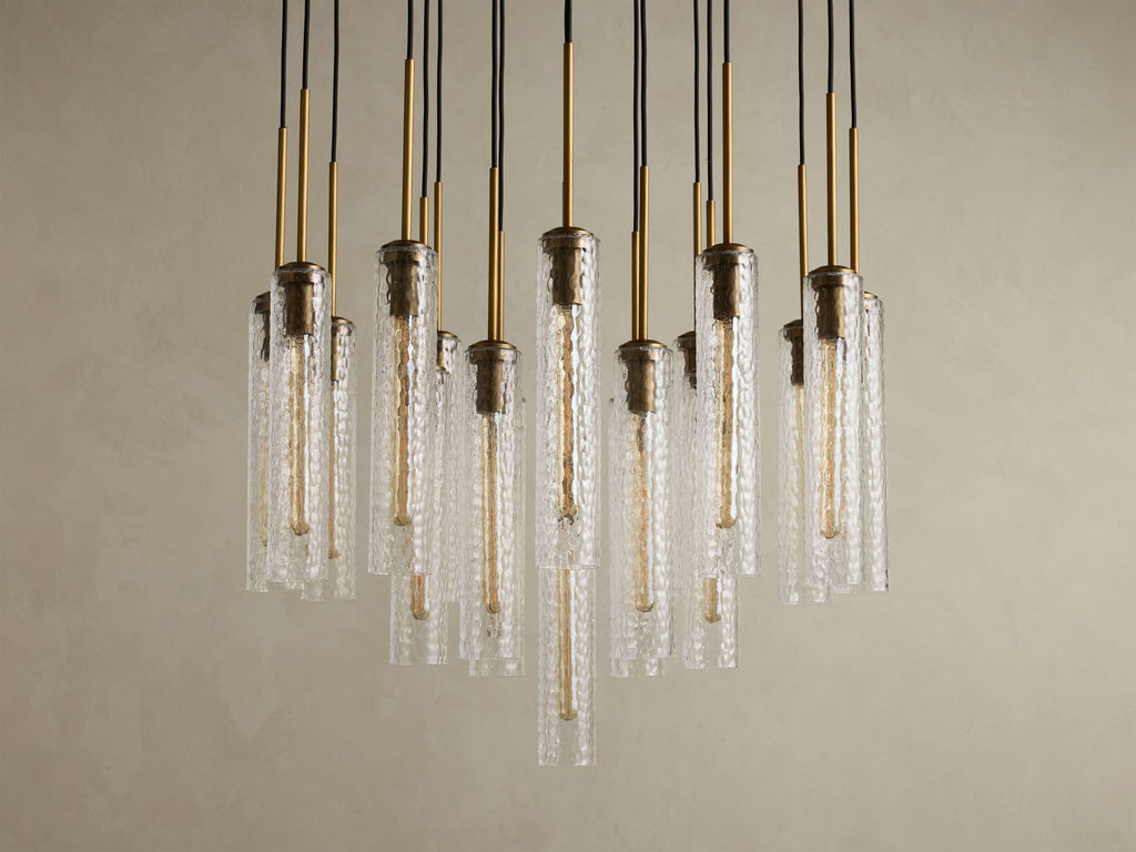 Artisan Colleena Hammered Glass Round Chandelier — view 5