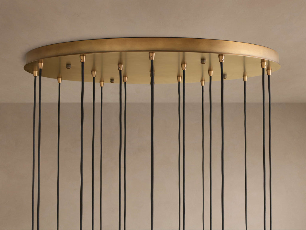 Artisan Colleena Fluted Glass Round Chandelier — view 3