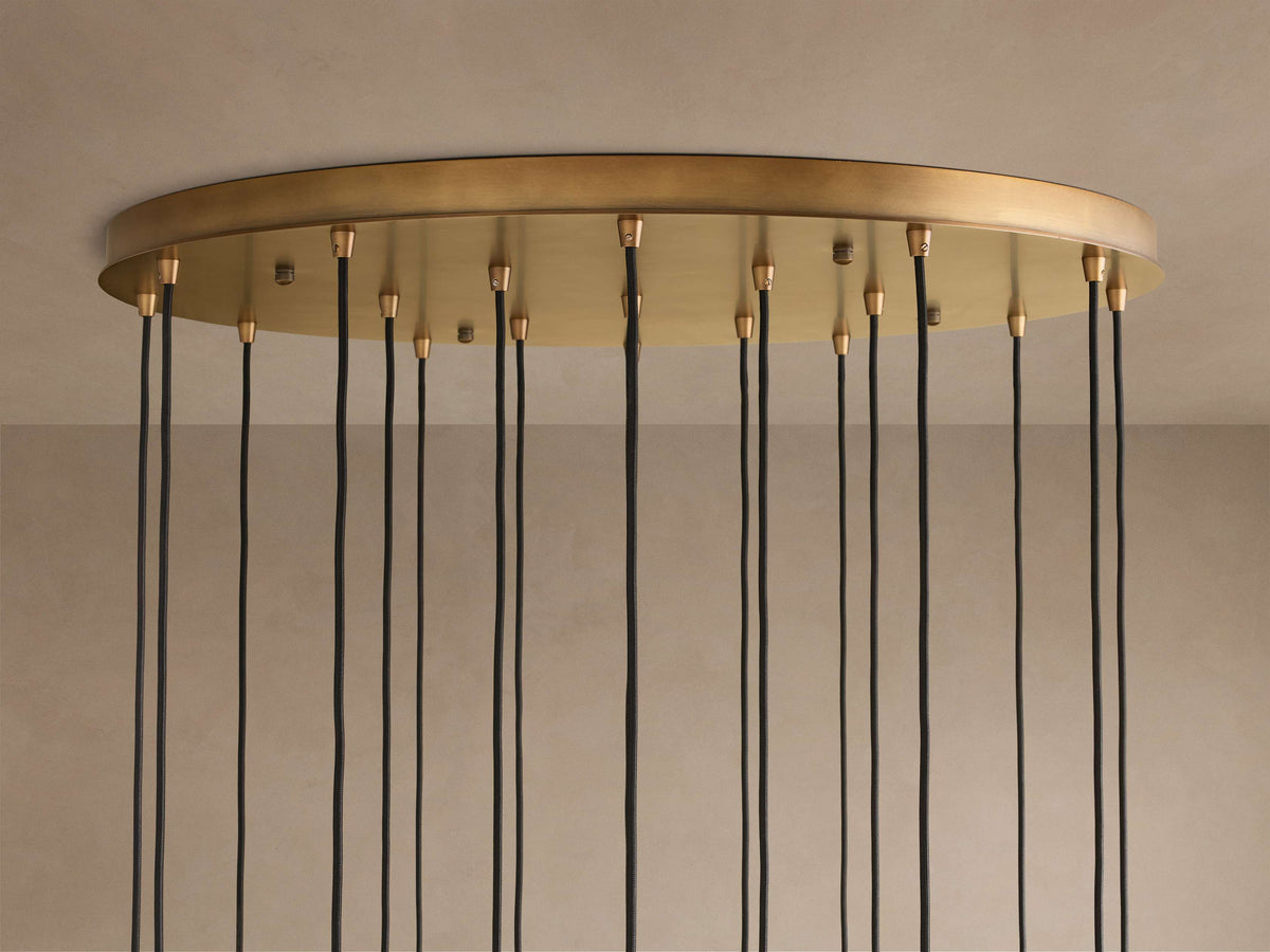 Artisan Colleena Fluted Glass Round Chandelier — view 3