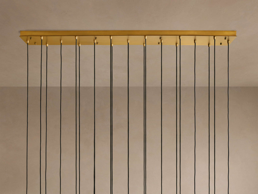 Artisan Colleena Linear Fluted Glass Chandelier — view 3