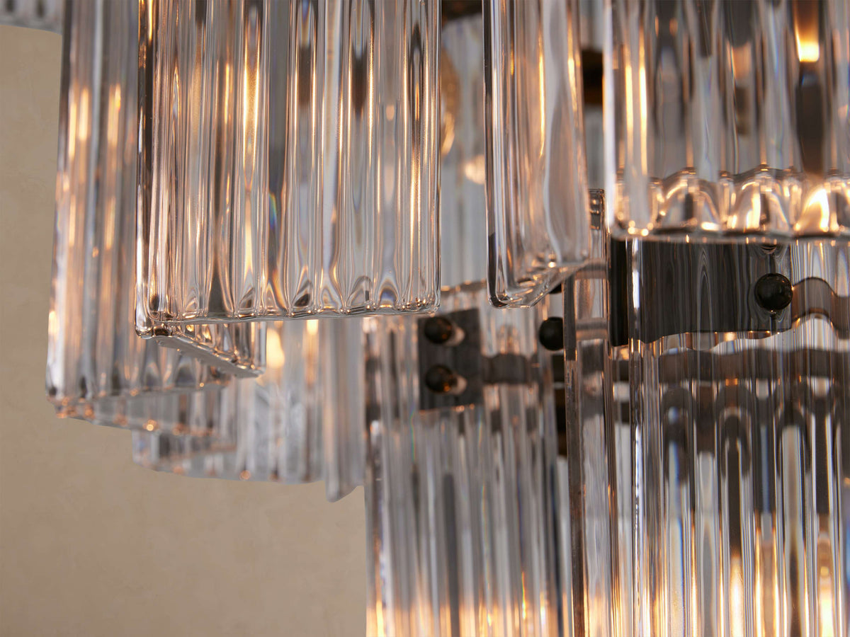 Artisan Delsie Round Chandelier in Bronze with Clear Glass — view 4