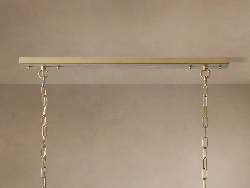 Sculptural Leyland Tiered Rectangular Chandelier — view 3