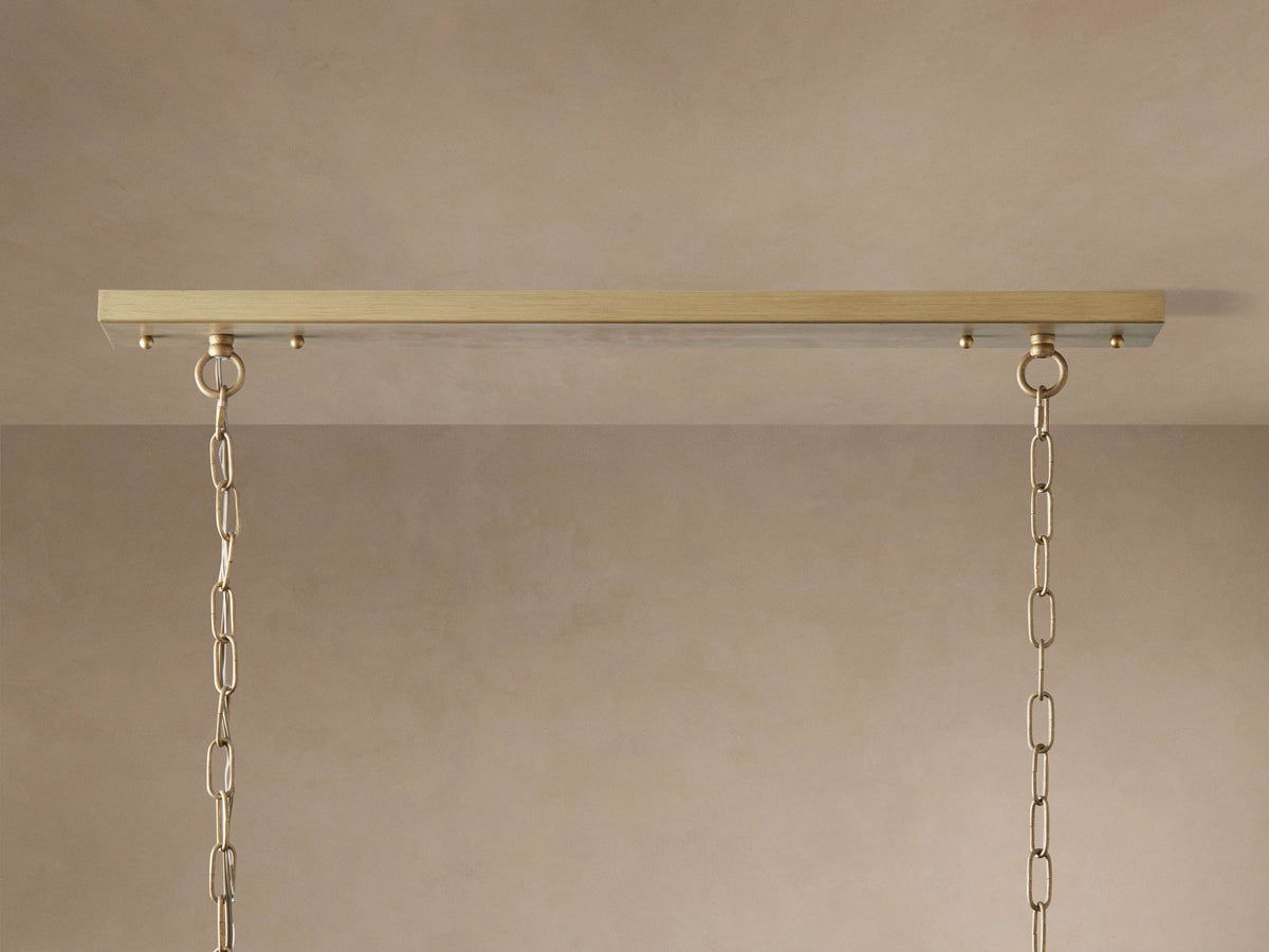 Sculptural Leyland Tiered Rectangular Chandelier — view 3