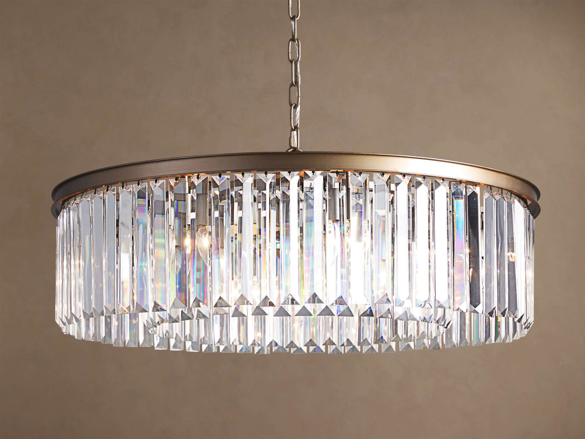 Sculptural Leyland Round Chandelier — view 3