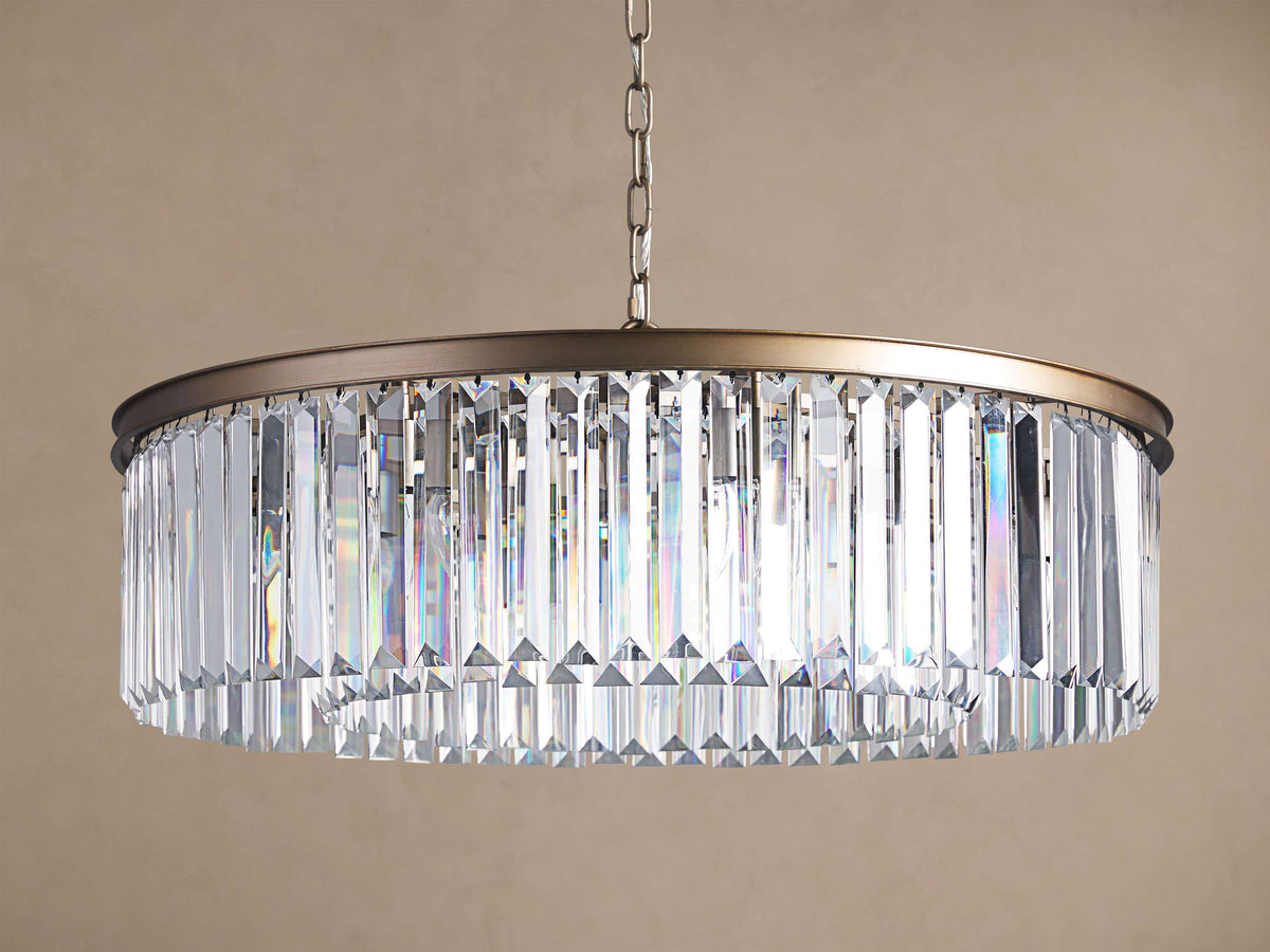 Sculptural Leyland Round Chandelier — view 4