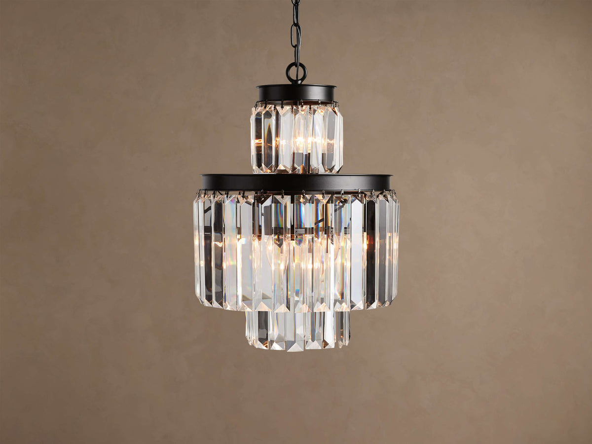Sculptural Leyland 6 Light Chandelier — view 1