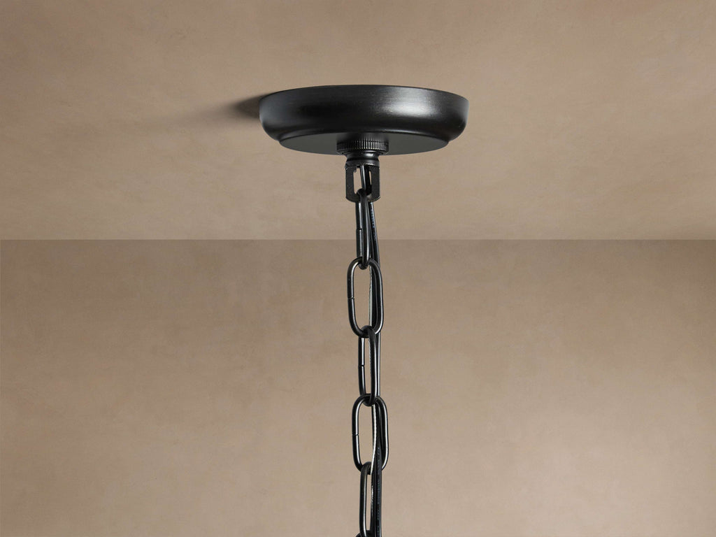 Sculptural Leyland 6 Light Chandelier — view 4