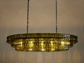 Heritage Ghiaccio Oval Chandelier — view 1