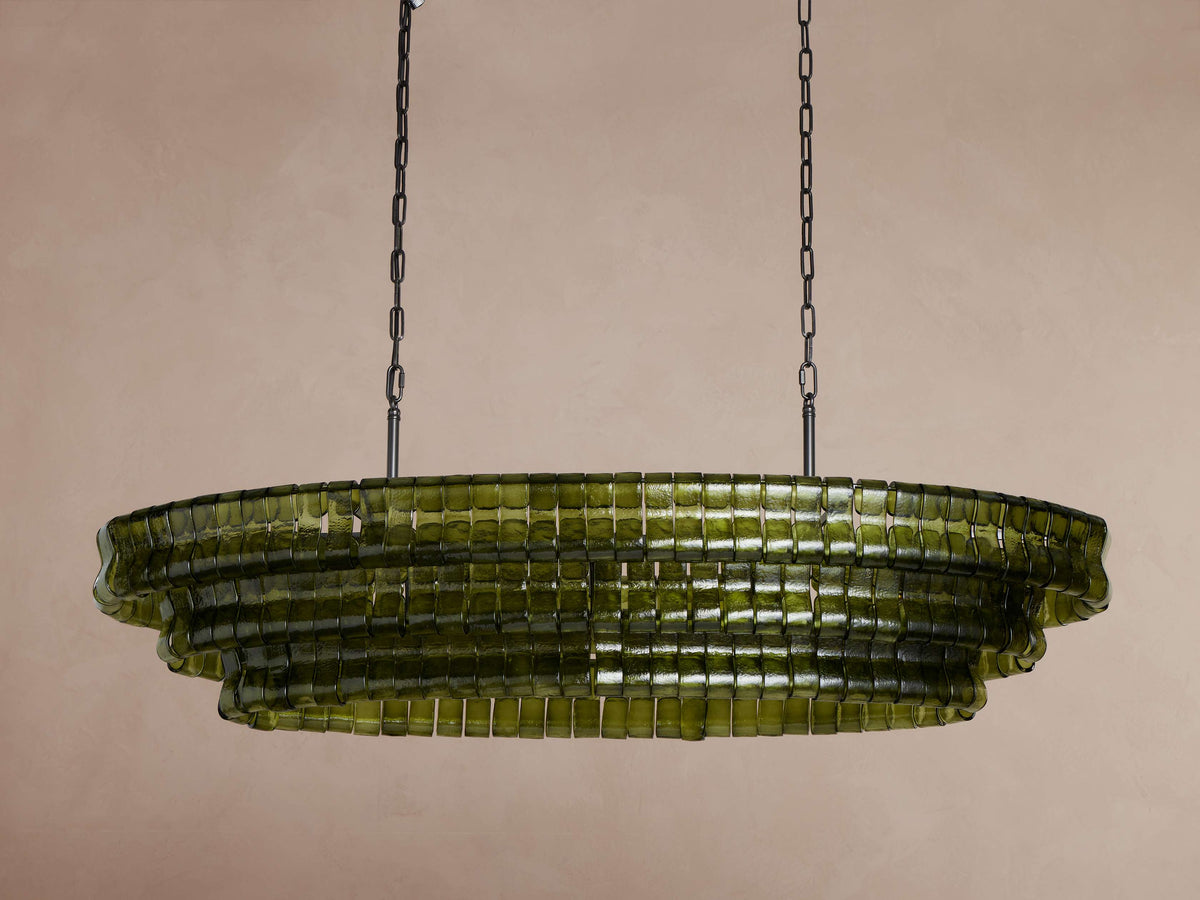 Heritage Ghiaccio Oval Chandelier — view 2