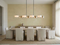 Artisan Daphne Fabric Linear Chandelier — view 1