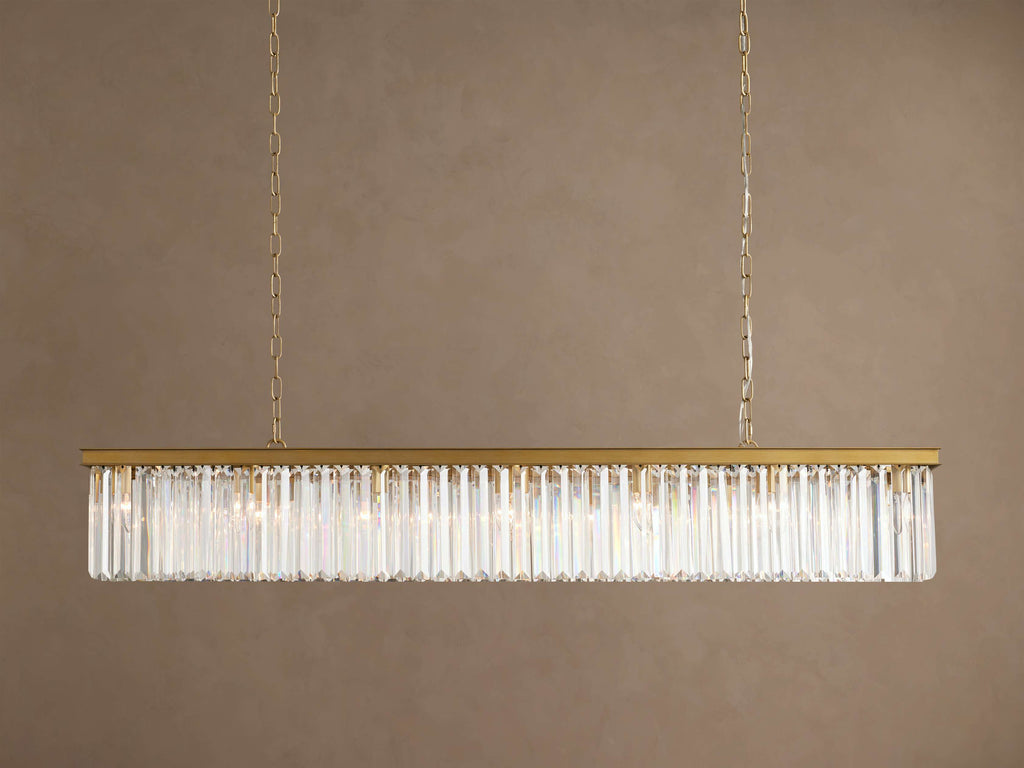 Sculptural Leyland Rectangular Chandelier — view 2