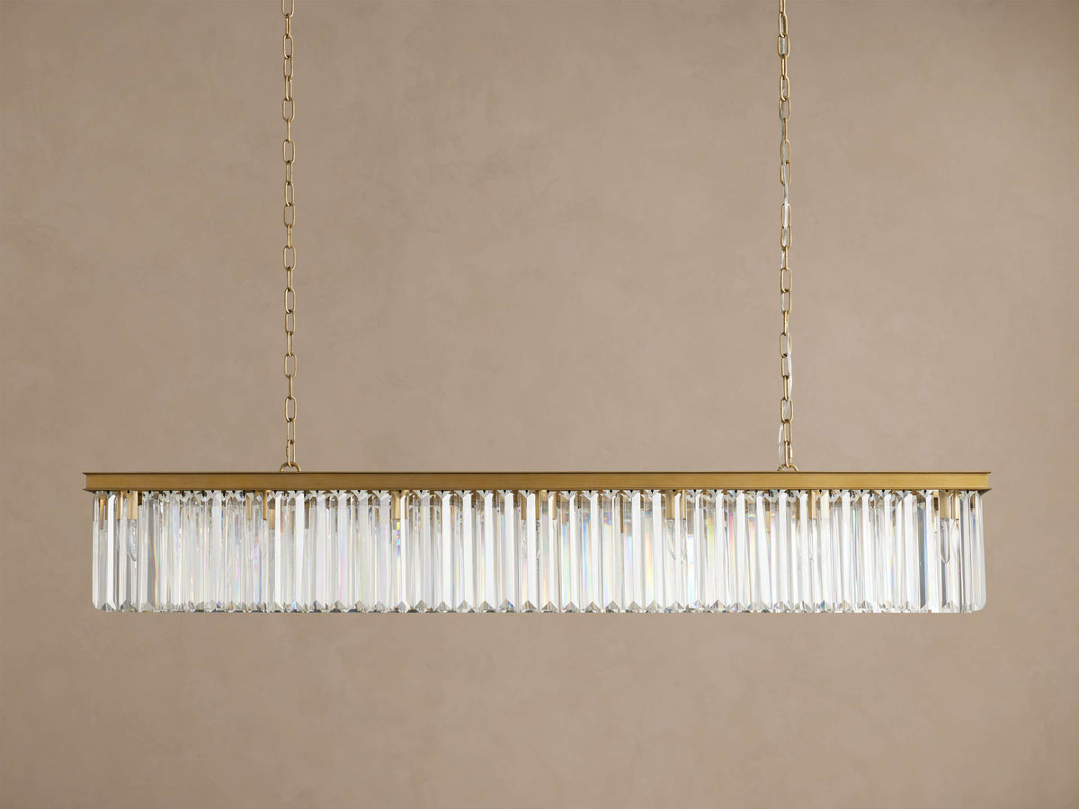 Sculptural Leyland Rectangular Chandelier — view 4