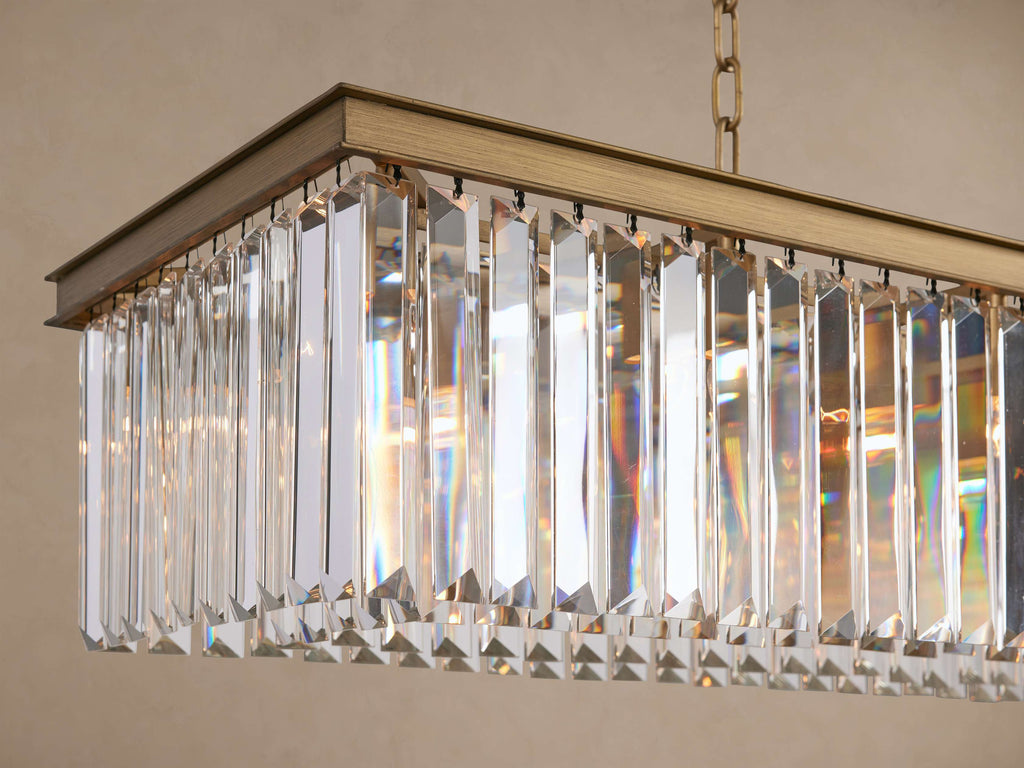 Sculptural Leyland Rectangular Chandelier — view 5
