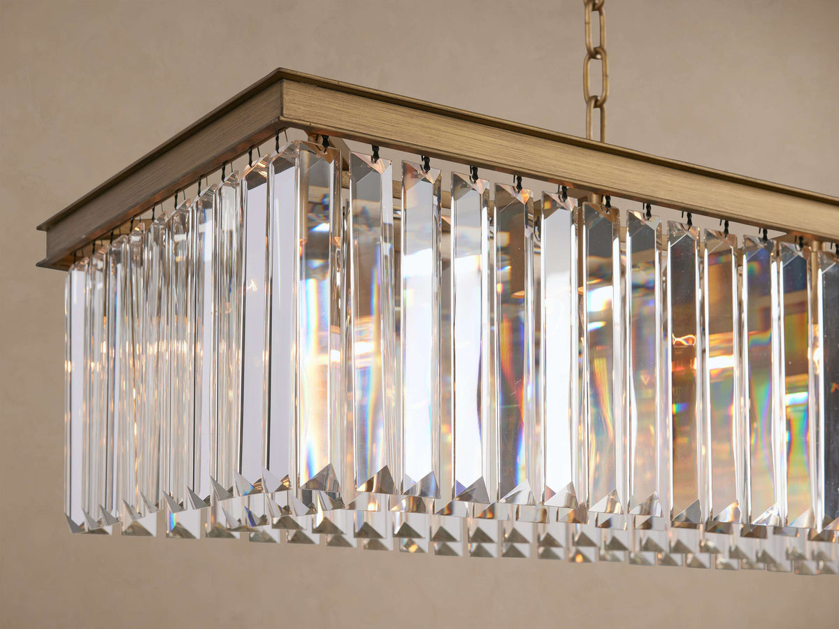 Sculptural Leyland Rectangular Chandelier — view 5