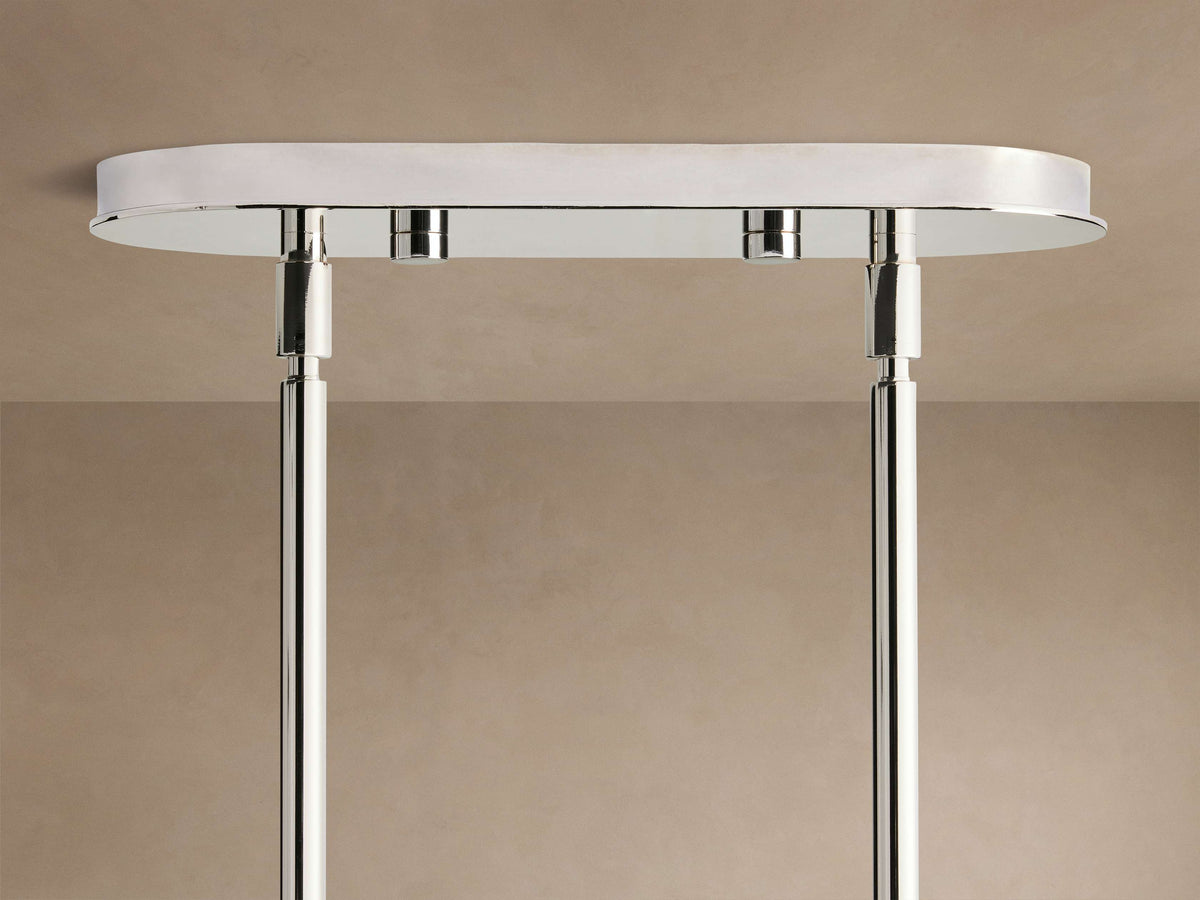 Signature Mandoza Linear Chandelier in Nickel — view 6