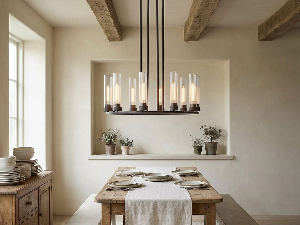 Heritage Andreas 10-Light Round Chandelier in Bronze — view 1