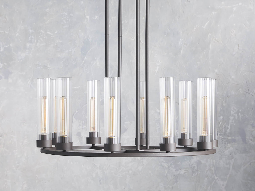Heritage Andreas 10-Light Round Chandelier in Bronze — view 2