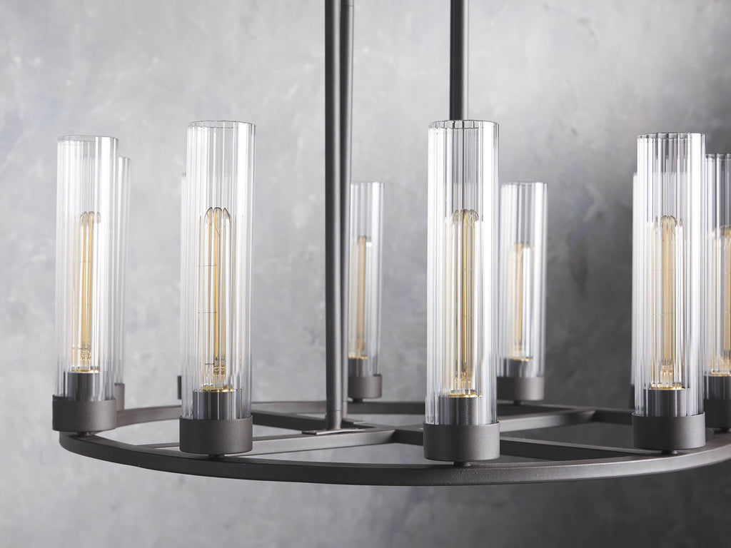 Heritage Andreas 10-Light Round Chandelier in Bronze — view 4