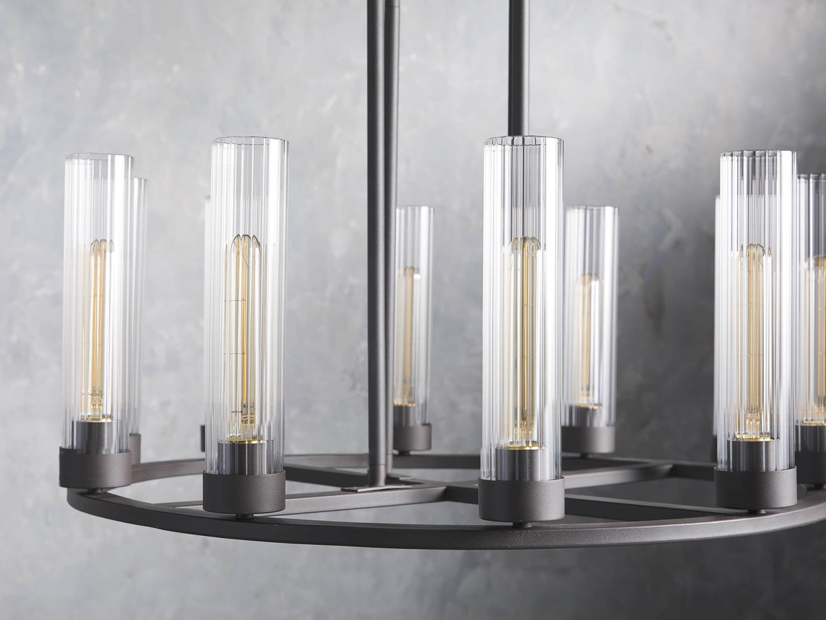 Heritage Andreas 10-Light Round Chandelier in Bronze — view 4