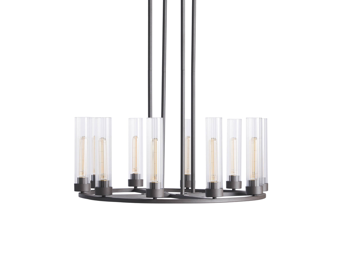 Heritage Andreas 10-Light Round Chandelier in Bronze — view 6