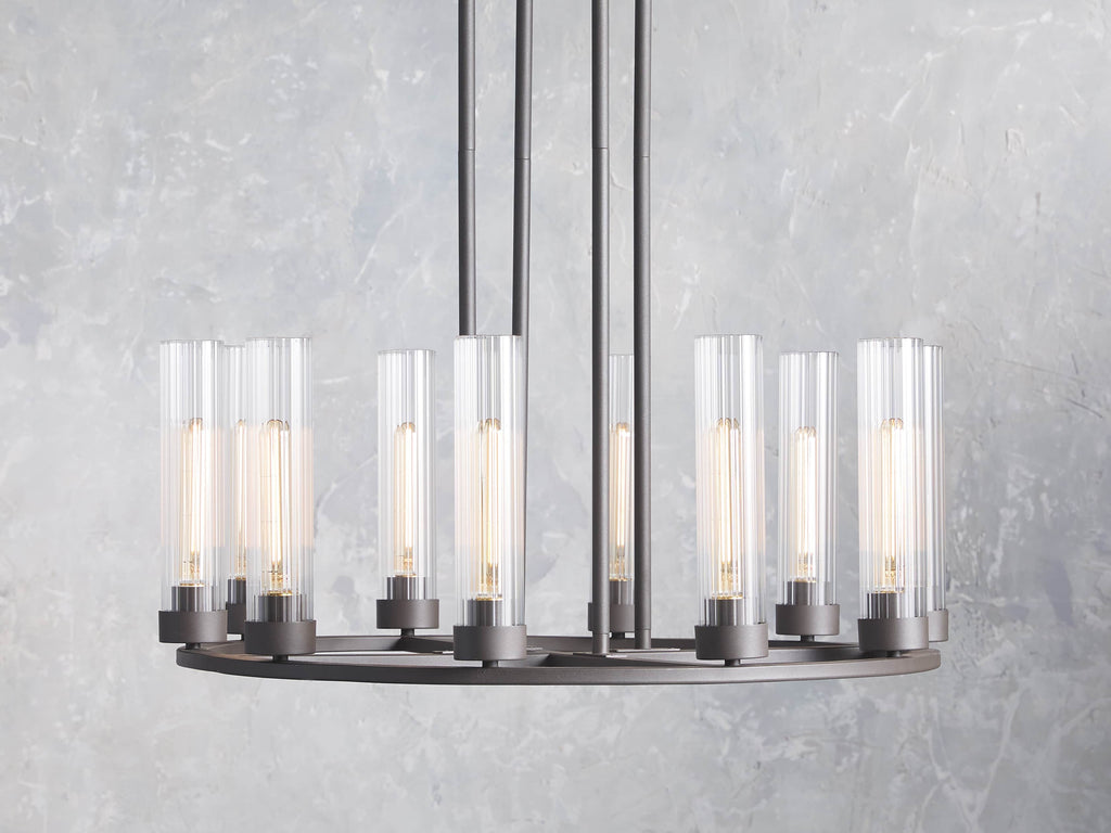 Heritage Andreas 10-Light Round Chandelier in Bronze — view 7