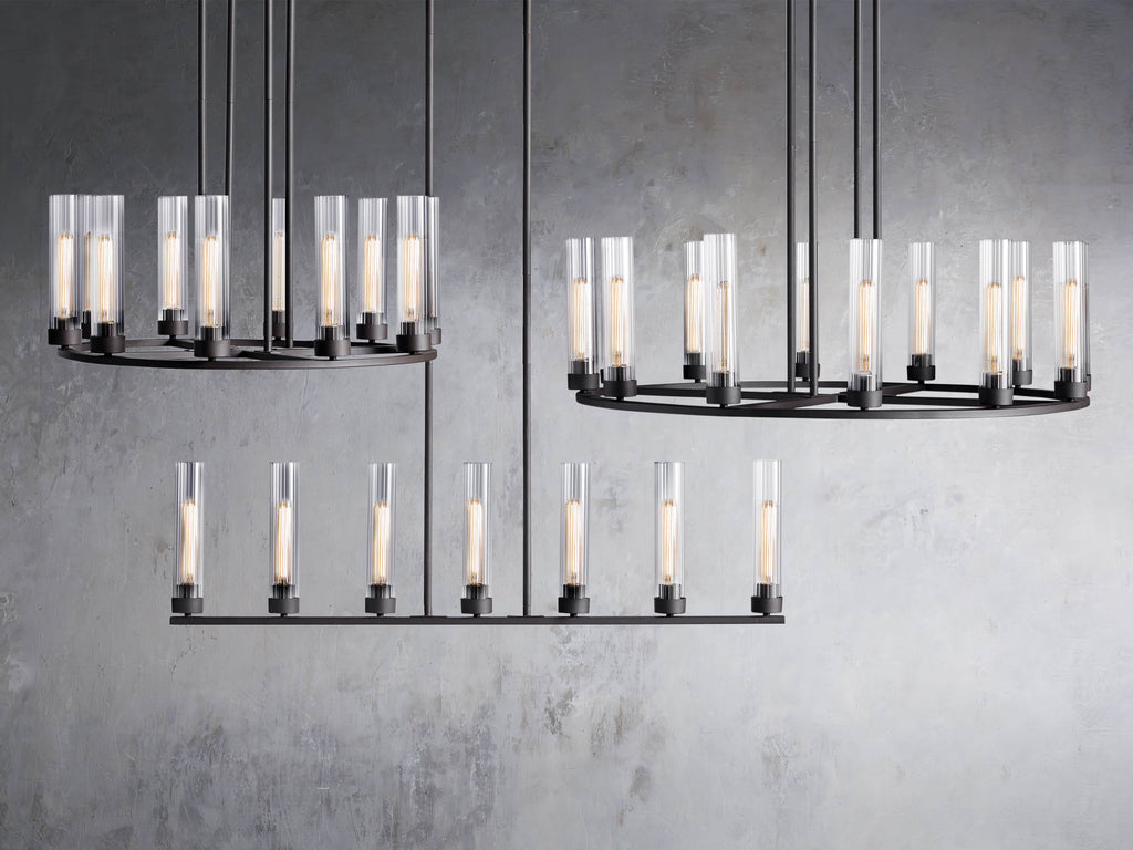 Heritage Andreas 10-Light Round Chandelier in Bronze — view 8