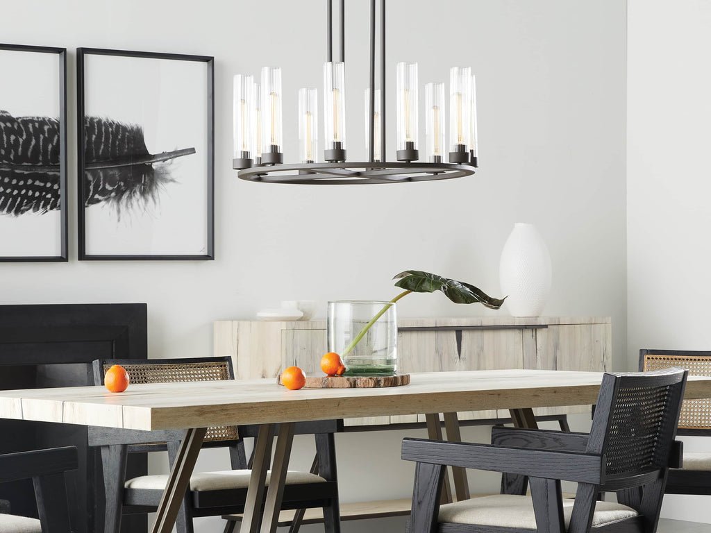 Heritage Andreas 10-Light Round Chandelier in Bronze — view 9