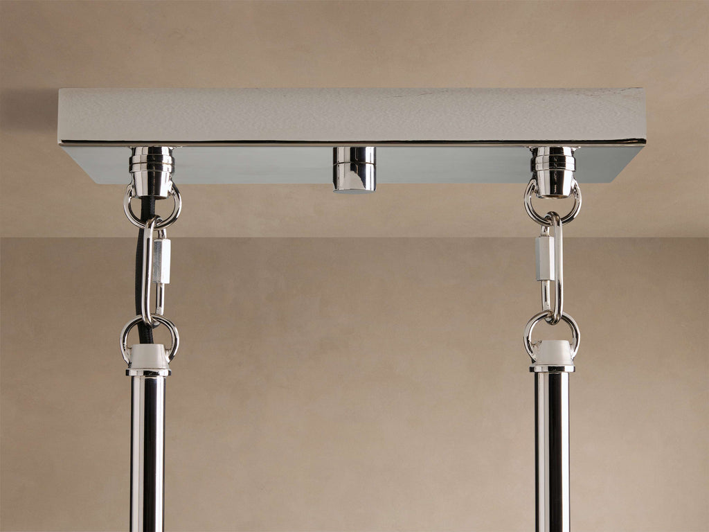 Heritage Andreas Linear Chandelier in Nickel — view 6