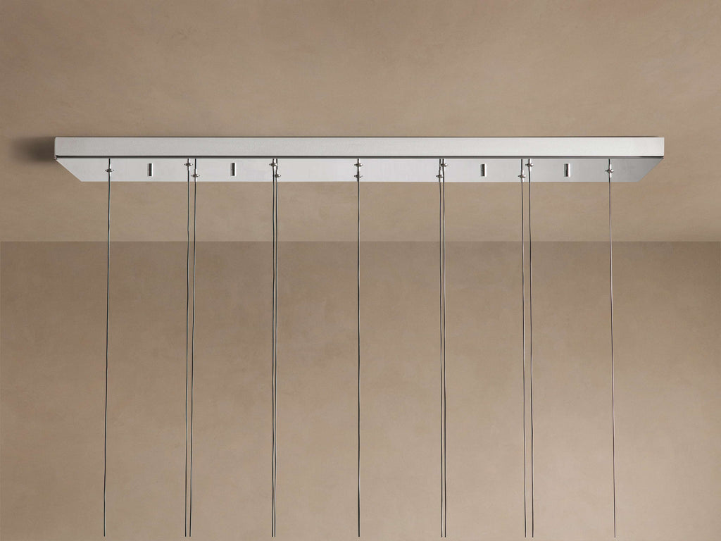 Signature Soltaire Linear Chandelier in Nickel — view 6