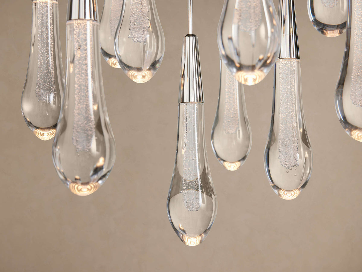 Signature Soltaire Round Chandelier in Nickel — view 5