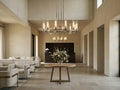 Heritage Andreas 12 Light Round Chandelier in Nickel — view 1