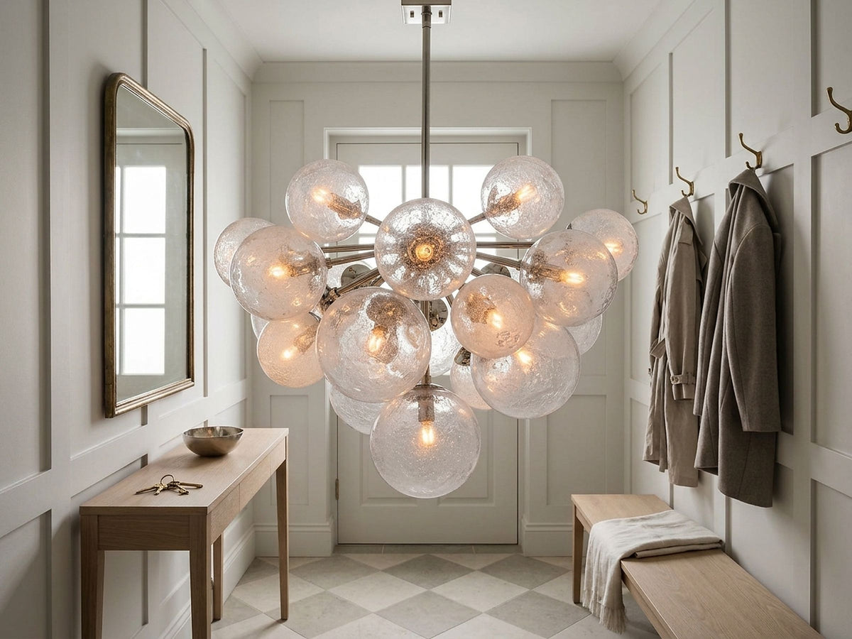 Signature Mandoza Chandelier in Nickel — view 1