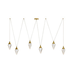 Sculptural Berkley Multi-Drop Chandelier