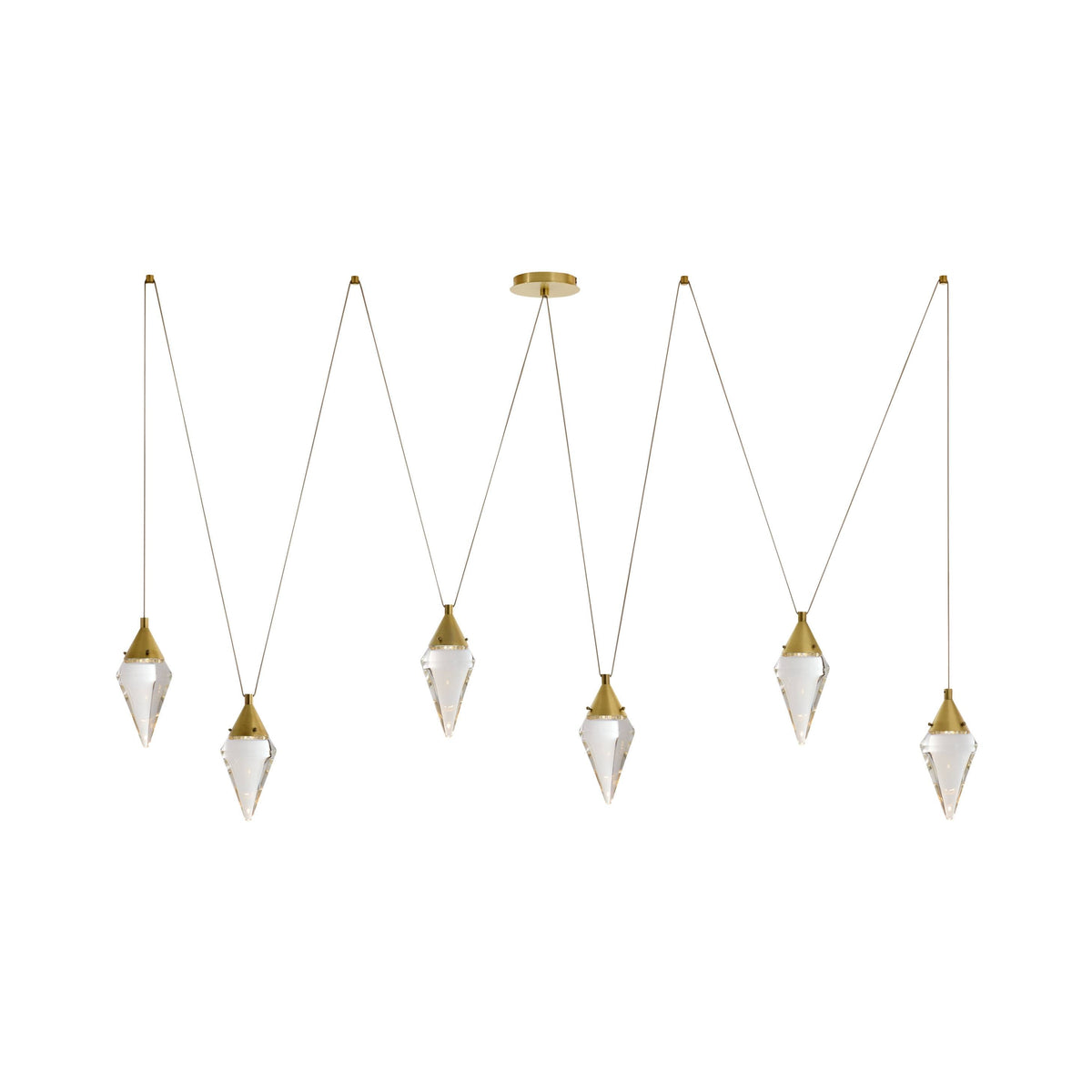 Sculptural Berkley Multi-Drop Chandelier — view 1