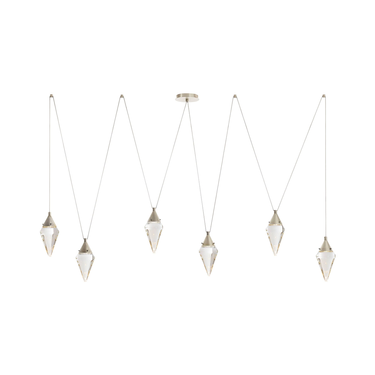 Sculptural Berkley Multi-Drop Chandelier — view 1